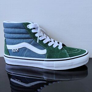 Vans Men's Skate Sk8-Hi Suede / Canvas Sneaker in Super Amazing Mountain View